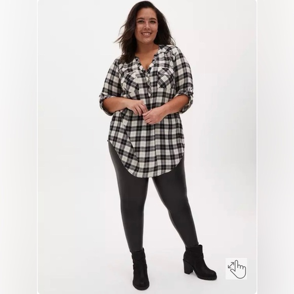 torrid Tops - NWT Torrid Harper Georgette Pullover 3/4 Sleeve Tunic Blouse Size 1X